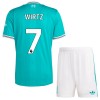 Camisola Liverpool Wirtz 7 Criança 3º Equipamento 2025-26 Manga Curta